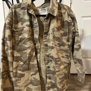 Garage Camo Jean Jacket – Oversized Medium